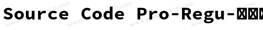 Source Code Pro-Regu字体转换